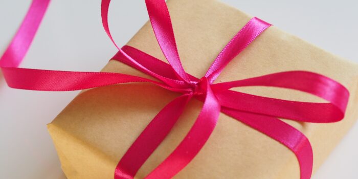 Beautifully wrapped gift